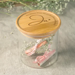 Personalisiertes Vorratsglas "Ja"