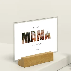 Acryl-Glas "Mama Wort" mit Foto