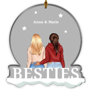 ''Besties'' Weihnachtsanhänger