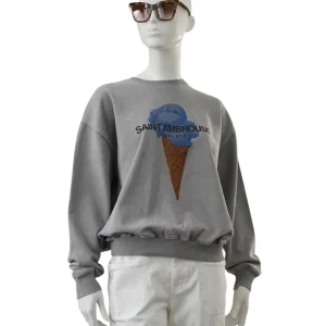 Graues Overdyed-Sweatshirt "Gelato"
