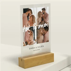 (FR) Personalisiertes Acryl-Glas "Forever"