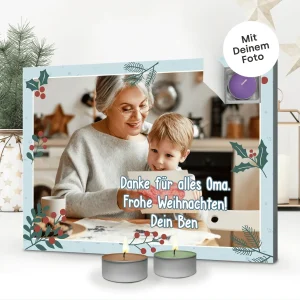 Personalisierter Duftkerzen Adventskalender "Oma"
